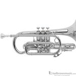 Bach 184SML Professional Stradivarius Series Bb Cornet Silver with Shephard's Crook