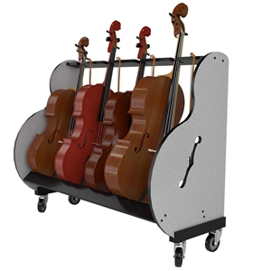 A&amp;S 4-Space Rolling Cello Stand