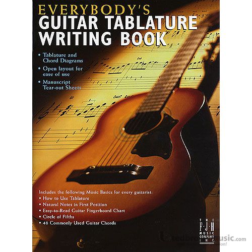 Everybody's Guitar Tablature Writing Book Guitar