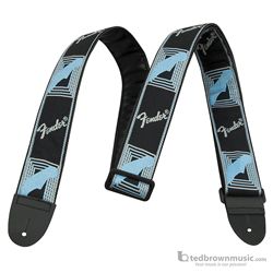 Fender Guitar Strap 2" Monogrammed Black, Blue & Grey 0990681502