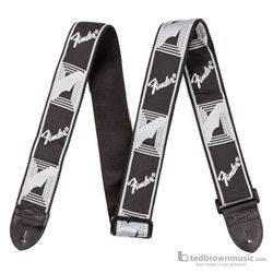 Fender Guitar Strap 2" Monogrammed  Black, Light Grey & Dark Grey 0990681543