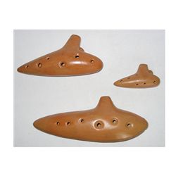 Ocarina IAT Clay Sweet Potato Shape Large
