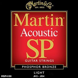 Acoustic Guitar Strings Martin SP Phosphor Bronze 12-54 Light