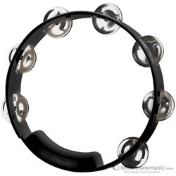 True Colors Tambourine Nickel Jingles Black 8" TC4018