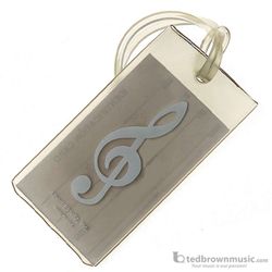 Soft Rubber Treble Clef Instrument Case ID Tag