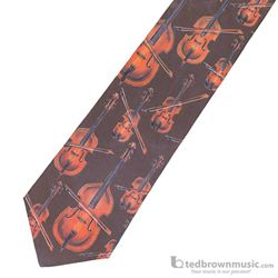 Music Treasures Neck Tie "String Instruments" 130030