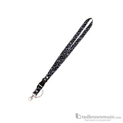 Aim Gifts Lanyard Musical Black & White 44451