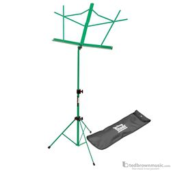 On-Stage SM7122GRB Green Compact Folding Music Stand with Bag