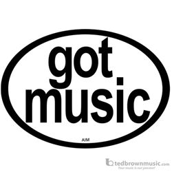 Aim Gifts Bumper Magnet "Got Music?" 63522