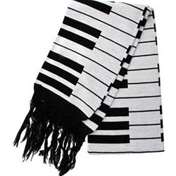 Scarf Black with Notes