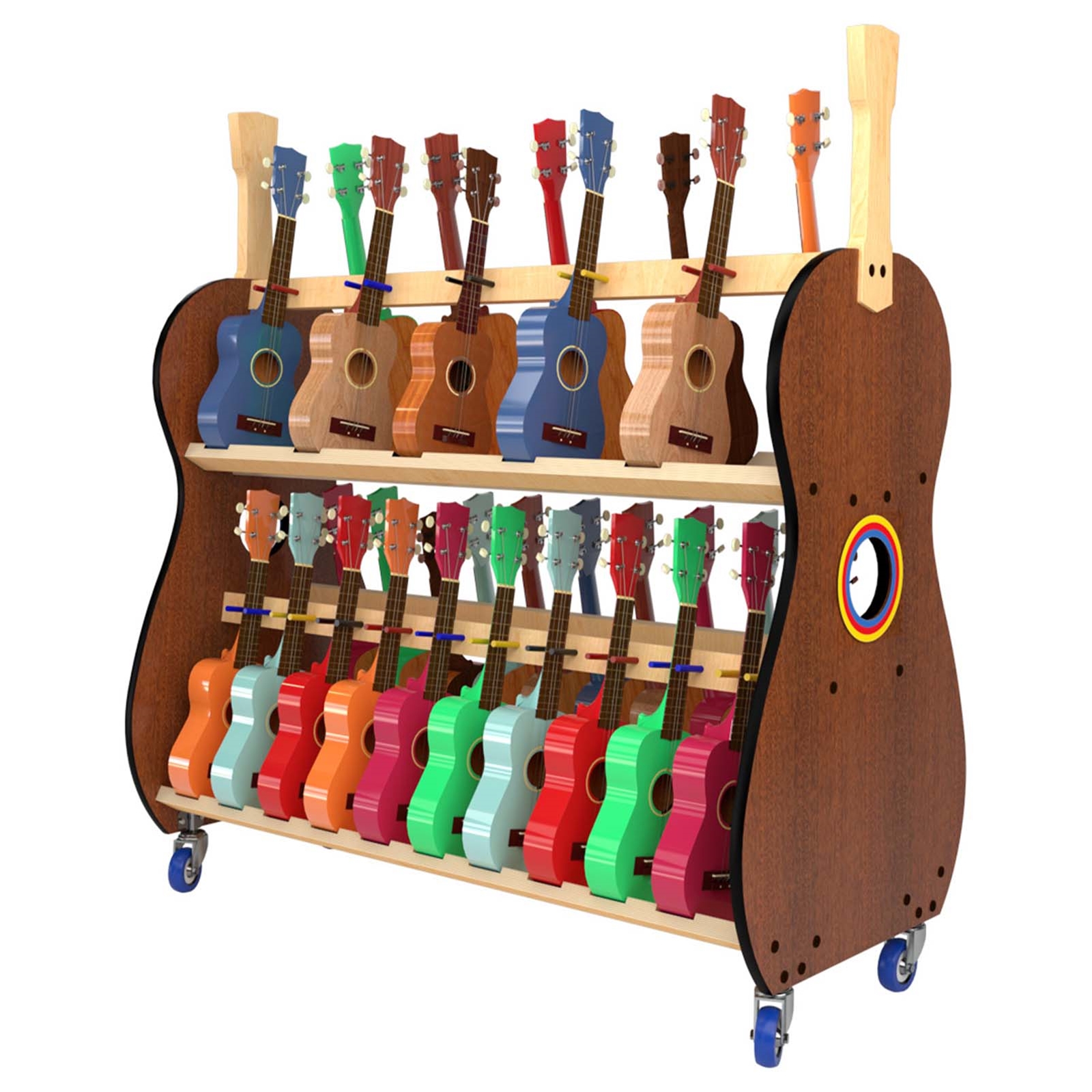 A&amp;S 30-Space Ukulele Rack